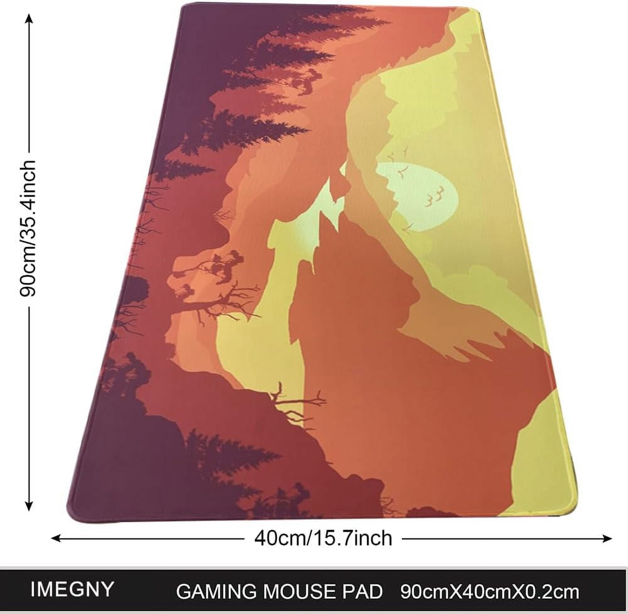 Large Gaming Mouse Pad, Extended XXL Desk Pad & Non-Slip Rubber Keyboard Mat Stitched Edges (90x40 sungaotao)