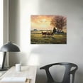 thumbnail image 4 of COMIO Farmhouse Wall Art - Old Barn&amp;Truck Canvas Pictures Wall Art, Country Windmill Landscape Prints, Modern Farmhouse Scenery Painting, Farm Horse Framed Artwork for Home Wall Decor, 4 of 5
