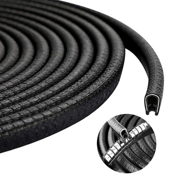 16.4 Feet Car Auto Rubber Seal Trim Molding Door Edge Lock Protector Weather Strip