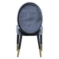 thumbnail image 5 of Lambrett Dining Chair Velvet Upholstered Oval Back Armless Design Set of 2, 5 of 11