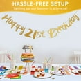 thumbnail image 7 of 21st Birthday Banner Party Decoration 21 Decoration Birthday Garland Happy Birthday Sign Cheers to 21 Years Old Bday Party Supplies Gold, 7 of 7