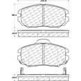 thumbnail image 2 of Centric 105.11251 Posi-Quiet Brake Pad Fits select: 2010-2017 CHEVROLET EQUINOX, 2013-2015 CHEVROLET MALIBU, 2 of 4