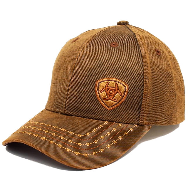 Brown John Deere Men/'s Oilskin Barbwire Adjustable Cap New with Tags