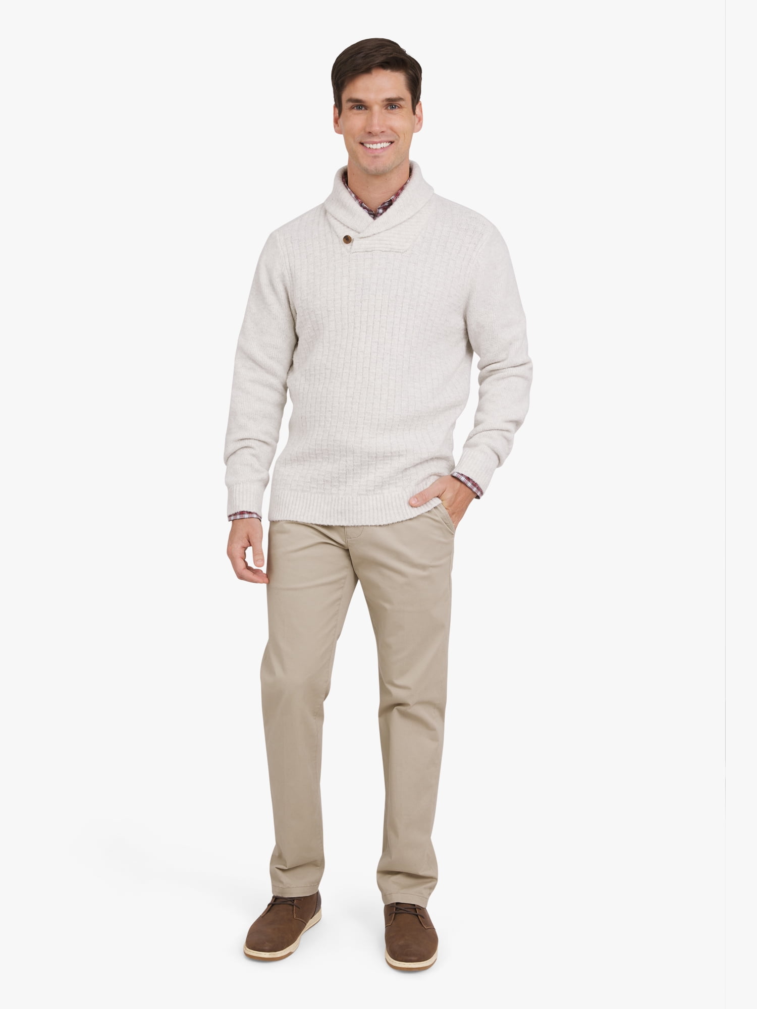 Chaps Men's & Big Men's Ottoman Cowl Neck Sweater, Sizes S-3XL