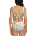 thumbnail image 3 of Rocae Herbs and Wildflowers for Bikini Set for Women Two Piece Sexy High Swimsuits Split Crossover Bikini XX-Large, 3 of 9