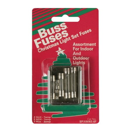 6 pack christmas light string replacment fuses bussmann how to tell if christmas light fuse is blown