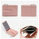 thumbnail image 4 of Cartera delgada para mujer Tarjetero fino para mujer Bloqueo RFID Carteras pequeñas de cuero genuino rosa perla, 4 of 5