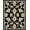 Black, Pattern 3, variant on Flatwoven High Traffic Area Rug, Elegant Black Kitchenware with Modern Geometric Design, Non Slip, Stain Resistant, Washable Area Rugs for Living Room, Bedroom(Black, 4X6)
