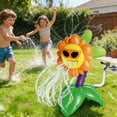 thumbnail image 5 of Giunmcul Boys and Girls Sprinkler Toy Outdoor Water Spray Flower Sprinkler Connects to Garden Hose Backyard Water Play Summer Party For Children Ages 3 Plus 1 Pack, 5 of 7