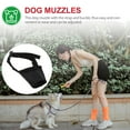 thumbnail image 4 of HEMOTON 1Pcs Black Cloth Puppy Muzzle for Small Dog Anti Barking Walking Mask, 4 of 6