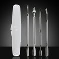 thumbnail image 2 of 4PCS/Set Remover Acier Inoxydable Durable Cuticule Poussoir Double Tête Nail Art, 2 of 9