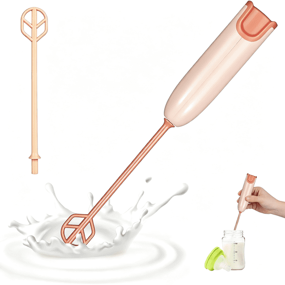CURYMAY Handheld Electric Baby Formula Mixer with 2 Stirring Sticks,Portable Small Drink Milk Powder Mixer for Bottle Protein Powder Coffee Travel Office Home Stirrer Supply
