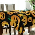 thumbnail image 3 of Dreamtimes Halloween Pumpkin Tablecloth, Waterproof Washable Polyester Square Table Cover, Durable Tablecloth for Kitchen Dining Table Party Decor,54"X 54", 3 of 7
