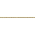 thumbnail image 3 of Real 14kt Yellow Gold 1.55mm Carded Cable Rope Chain; 16 inch; for Adults and Teens; for Women and Men, 3 of 6