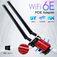 thumbnail image 5 of Wifi 6E AX210 PCIE Wifi Adapter 5400Mbps Wireless Ethernet Network Card BT 5.3 2.4G/5G Dual Band 802.11 for Win 10 11, 5 of 7