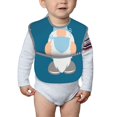 thumbnail image 6 of Hirioo Nurse Doctor Gnomes for Baby Waterproof Pocket Bib Adjustable Closed for Babies Toddlers with Large Pocket 6-24Months, 6 of 8