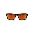 thumbnail image 2 of Biohazard Classic 90s Narrow Rectangular Biker Gangster Sunglasses Matte Black Red Orange Mirror, 2 of 4