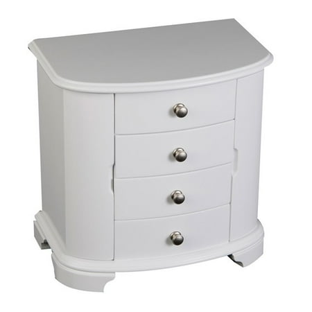 Kaitlyn Upright White Musical Jewelry Box by Mele & Co. - Unchained Melody