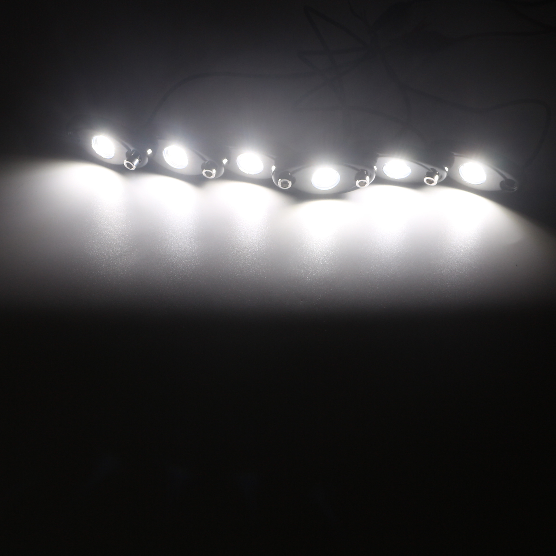 Ciachd 6Pods LED Rock Lights White Neon Underglow Light for Car Truck ATV UTV SUV Jeep Boat Underbody Glow Trail Rig Lamp Waterproof (White)