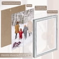 thumbnail image 4 of 5 Hinged Picture Frame, 5" x 7" Folding Photo Frame with High Definition Acrylic, Wood Made Family Picture Collage Desk Decor, Foldable Vertical Picture Frame for Christmas Thanksgiving Day Gift, 4 of 7