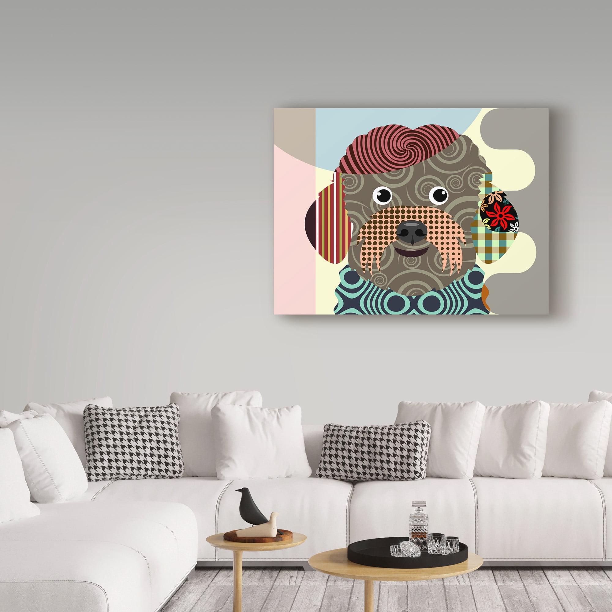 Trademark Fine Art 'Bichon Frise Dog' Canvas Art by Lanre Adefioye