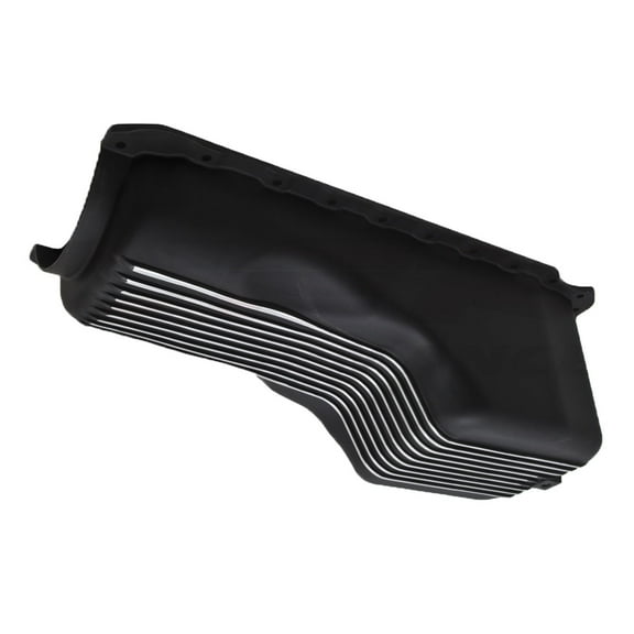 Aluminum For 1965-90 Chevy Bb 396-402-427-454 Gen 4 Oil Pan - Black