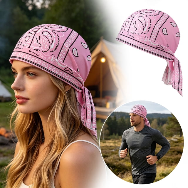 Tong Headscarf Hat Motorcycle Headgear With Elastic And Fit