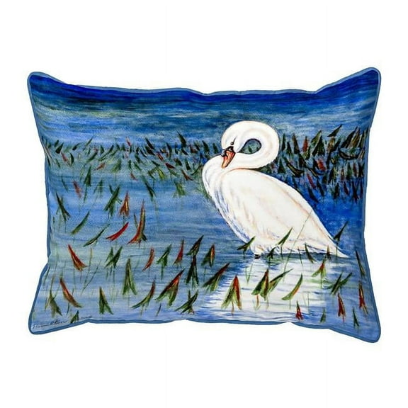Betsy Drake ZP777 22 x 22 in. Mute Swan Extra Large Pillow