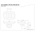 thumbnail image 3 of Kingston Brass Ba1755 Heritage Wall-Mount Soap Dish - Brass, 3 of 3
