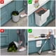thumbnail image 5 of Generic Cubo de basura deslizable gris para cocina, colgante y compacto con mecanismo único y raspador de limpieza incluido., 5 of 7