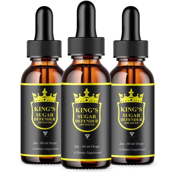 (3 Pack) Kings Sugar Defender Drops, Kings Sugar Defender Liquid Supplement (6oz)