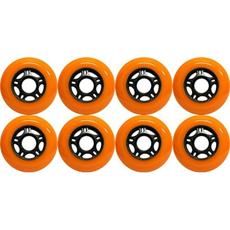 OUTDOOR Inline Skate Wheels ASPHALT Formula 80MM 89a ORANGE x8, Inline Wheel - (80mm) By TGM