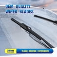 thumbnail image 4 of Windshield Wipers Replacement for VW Volkswagen Atlas 2023-2018 Premium All-Weather Front & Rear Wiper Blades 26"+22"+12"-OEM Original Factory Quality(Set of 3), 4 of 11