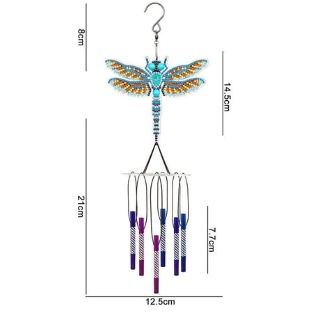Yard Pendant Decor Animal DIY Windbell Wind Chime Point Drill Diamond Painting STYLE-3