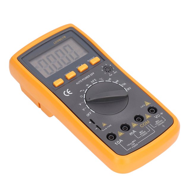 Medidor de capacitancia de resistencia, multímetro digital LD9807B con multímetro de alta precisión, medidor de corriente de voltaje, calidad inigualable