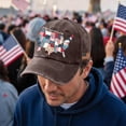 thumbnail image 4 of 250th Anniversary USA Hat US Map 250 Year American Anniversary Baseball Cap Adjustable Patriotic Hats, 4 of 4