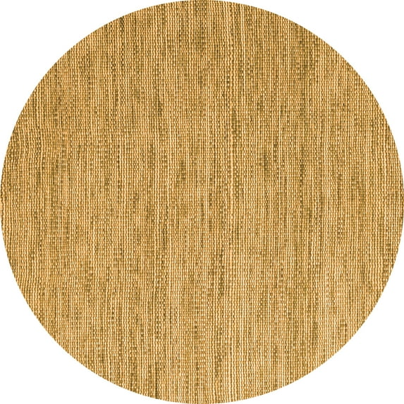 Ahgly Company Indoor Round Abstract Orange Contemporary Area Rugs, 6' Round