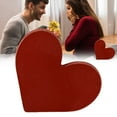 thumbnail image 5 of Clearance Items Valentines Day Decor, 1Pcs Rustic Red Wooden Heart Decorations, Valentine'S Day Decorations For Home, Tabletop, Tiered Tray, Shelf, Mantel, Fireplace, Office, Windowsill, 5 of 9