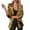 Gold, variant on Women's Blazers & Suit Jackets Women's Sparkling Sequin Jacket with Shiny Lapel Long Sleeve Casual Party Coat for Rave and Evening Outerwear Red,XXXL