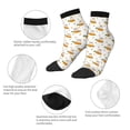 thumbnail image 5 of Fuzoiu Rabbit And Carrot Print Adult Socks, Crew Moisture-wicking Socks, Unisex Cushion Crew Socks,Casual Sports Ankle Socks, 5 of 7