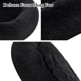 thumbnail image 4 of Oval Calming Donut Cuddler Dog Bed,Shag Faux Fur Cat Bed Washable Round Pillow Pet Bed(30"/36"/43") for Small Medium Dogs (XL(36"x27"x7"), Dark Grey), 4 of 12