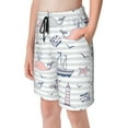 thumbnail image 6 of PAYOHTO Boy Swim Trunks X-Large Size 18-20 Teens Boy Beach Board Shorts Marine Theme Striped Quick Dry Bathing Suit Swimwear, 6 of 9