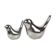 thumbnail image 3 of 2 estatuas de pájaros, adornos de escritorio, estatuas nórdicas minimalistas modernas, esculturas de animales para la entrada, la oficina, regalos de Plata, 3 of 10