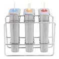 thumbnail image 3 of Ice Cream , Ice Lolly , With Cleaning Brush Safe Non- Kitchen For Home 3Pcs Double-Groove Ice Cream  + Stainless Steel Bracket, 3 of 8