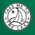 thumbnail image 4 of Wild Bobby, Take Me To The Lake, Unisex Crewneck Graphic Sweatshirt, Kelly, 5X-Large, 4 of 4