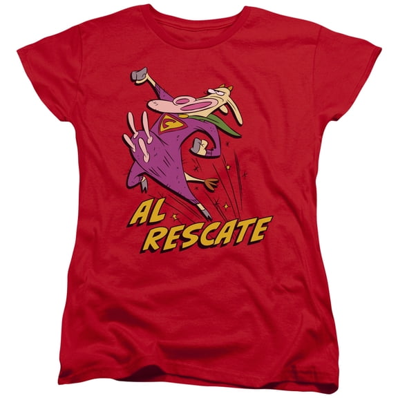 Cow And Chicken - Al Rescate - Women's Short Sleeve Shirt - Small