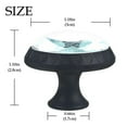 thumbnail image 4 of 4 Pcs Oriental Blue Dragon in Wave Knobs for Kitchen Cabinet Cupboard Dresser Bookcase Drawer Pulls Handles Round Home Decor, 4 of 7