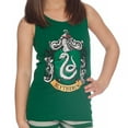 thumbnail image 3 of Harry Potter Girls Hogwarts House Crest Tank Top Short Pajama Tight-Fit 2PC Set - Gryffindor Hufflepuff Slytherin Ravenclaw, 3 of 5