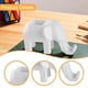 thumbnail image 5 of Figura de elefante geométrica, adorno de mesa, portalápices, artesanía coleccionable Blanco, 5 of 5