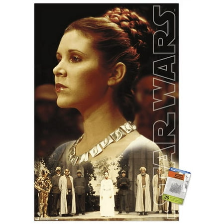 Star Wars: Saga – Princess Leia – Ceremony Wall Poster with Push Pins 22.375 x 34